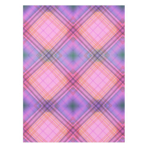 Purple Plaid Tablecloth