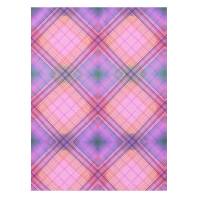 Purple Plaid Tablecloth (Front)