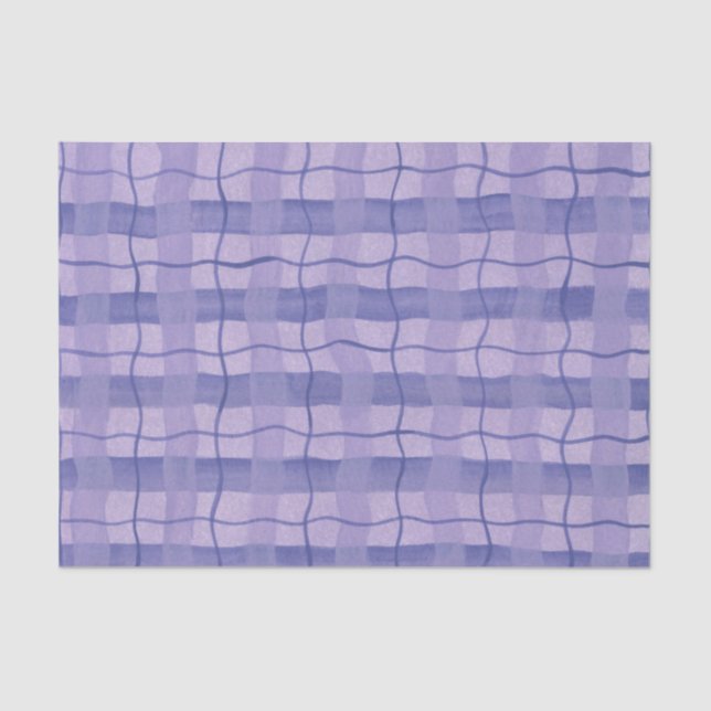 Purple Plaid Tissue Paper (Front)