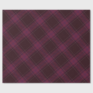 Purple Plaid Wrapping Paper