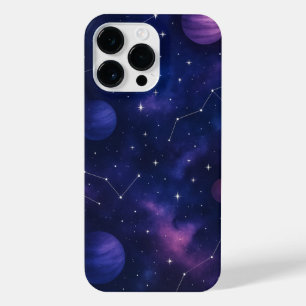 Purple Planet & Stars Phone Case – Cosmic Space De
