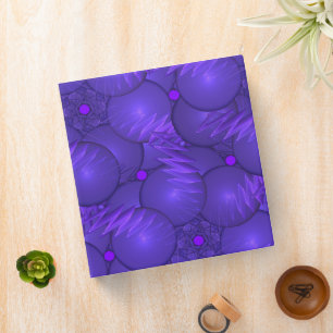 Purple planets, modern fractal pattern binder
