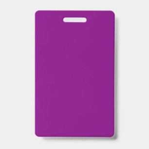Purple Plastic Badge