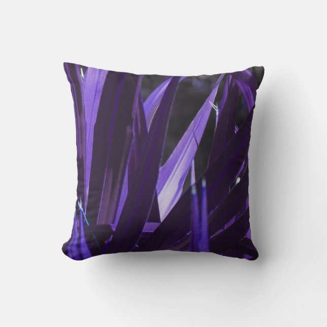 Purple Please Throw Pillow (Front)