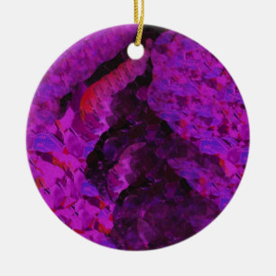 Purple Pleaser Circle Ornament