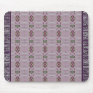 Purple Plum And Mauve Patterned Mouse Pad