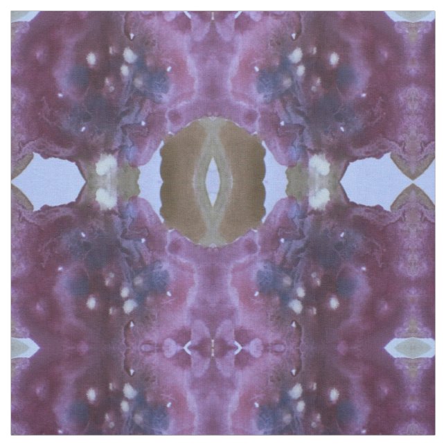 Purple Plum and Olive Green Fabric (Swatch)
