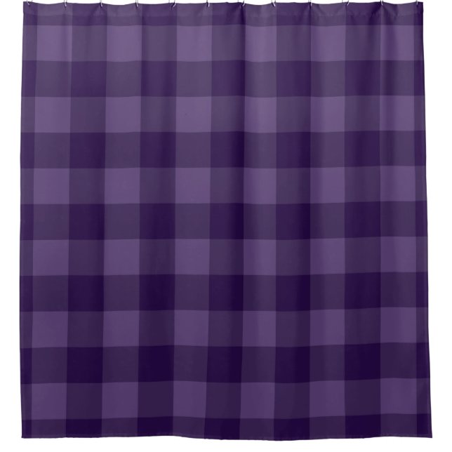 Purple Plum Chequered Squares Plaid Pattern (Front)