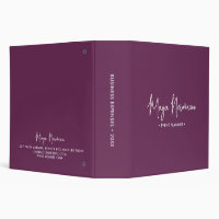 PURPLE PLUM Modern Minimalist Feminine Monogram 