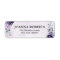 Purple Plum Silver Floral Blooms Geometric Wedding