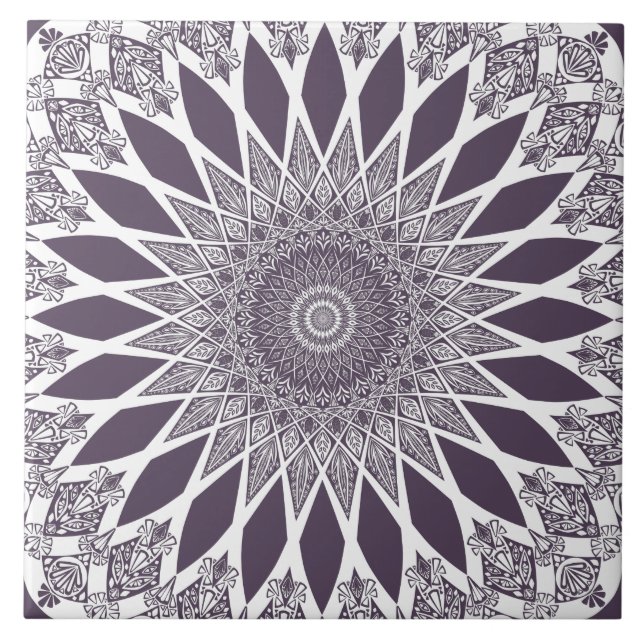 Purple Plum Tristyns Mandala Tile (Front)