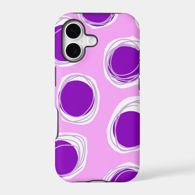 Purple polka dot pattern  (Back)