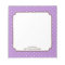 Purple polka dot personalized girly cute notepad