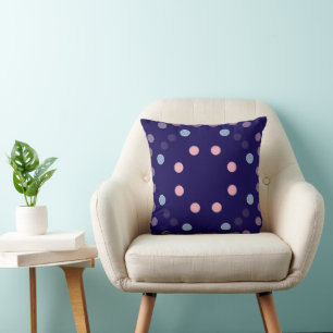 Purple Polka Dot Pillow