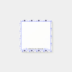 Purple Polka dot teacher appreciation gift Post-it Notes