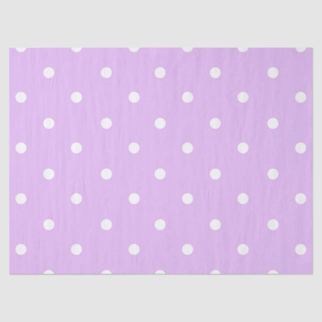 Purple Polka Dot Tissue Paper (Front)