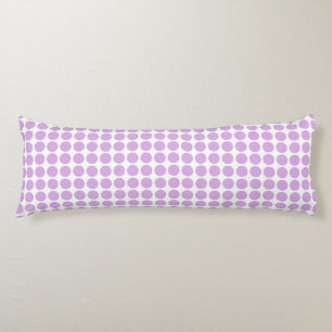 Purple Polka Dots Body Pillow