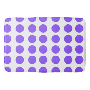 Purple Polka Dots Design Bath Mat