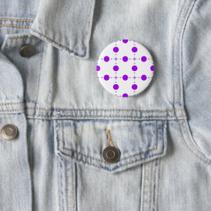 Purple Polka Dots, Polka Dot Pattern, Dots, Dotted 2 Inch Round Button