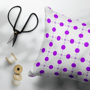 Purple Polka Dots, Polka Dot Pattern, Dots, Dotted Accent Pillow