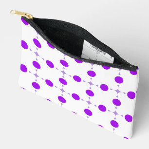 Purple Polka Dots, Polka Dot Pattern, Dots, Dotted Accessory Pouch