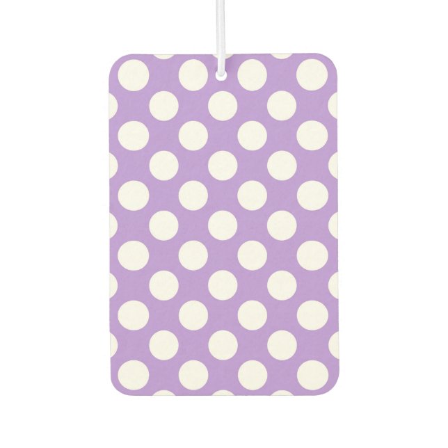 Purple Polka Dots, Polka Dot Pattern, Dots, Dotted Air Freshener (Front)