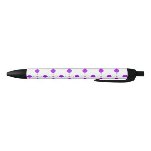 Purple Polka Dots, Polka Dot Pattern, Dots, Dotted Black Ink Pen