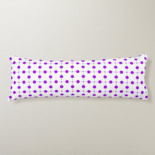 Purple Polka Dots, Polka Dot Pattern, Dots, Dotted Body Pillow