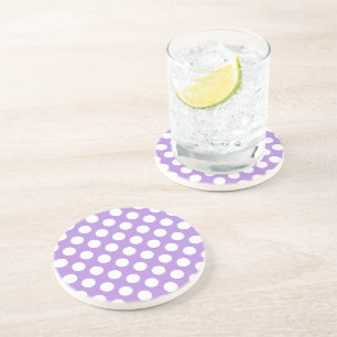 Purple Polka Dots, Polka Dot Pattern, Dots, Dotted Coaster