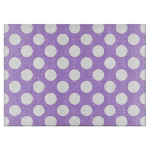 Purple Polka Dots, Polka Dot Pattern, Dots, Dotted Cutting Board