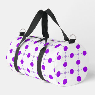 Purple Polka Dots, Polka Dot Pattern, Dots, Dotted Duffle Bag