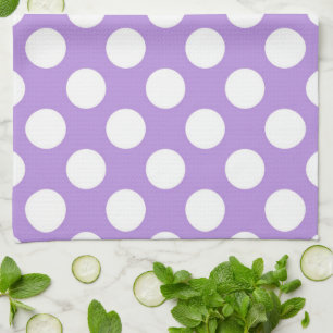 Purple Polka Dots, Polka Dot Pattern, Dots, Dotted Kitchen Towel