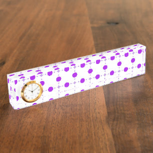 Purple Polka Dots, Polka Dot Pattern, Dots, Dotted Nameplate