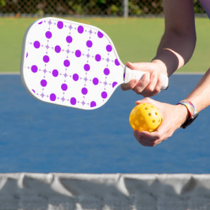 Purple Polka Dots, Polka Dot Pattern, Dots, Dotted Pickleball Paddle