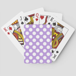 Purple Polka Dots, Polka Dot Pattern, Dots, Dotted Playing Cards