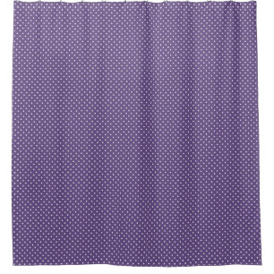 Purple Polka Dots Shower Curtain