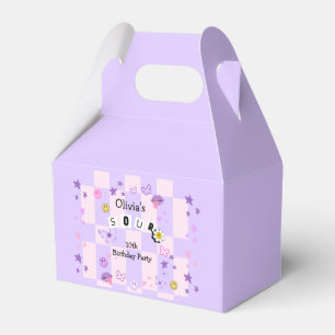 Purple Pop Music Tween Teen Birthday Invitation Favor Box