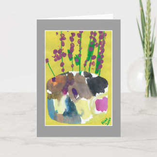 Purple Posies with Disability quote card