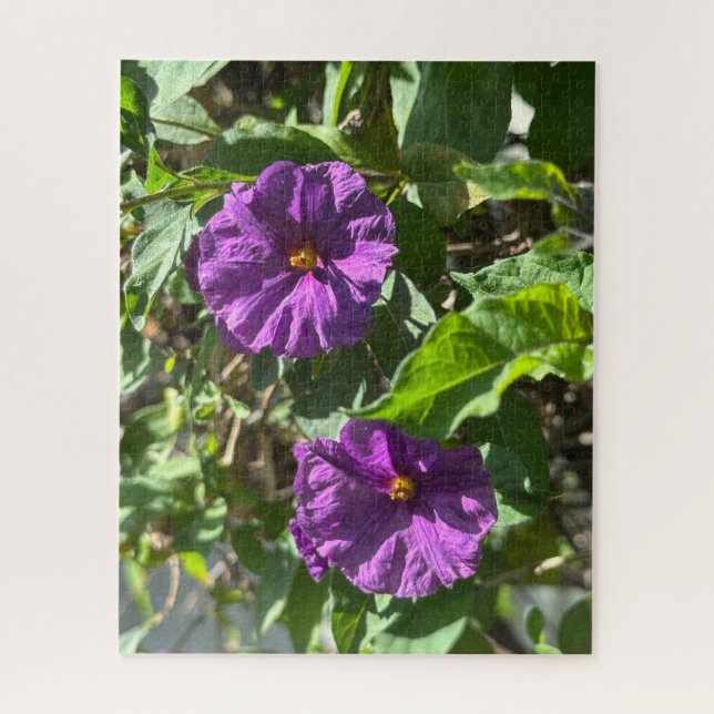 Purple Potato Bush, Oakland Jigsaw Puzzle (Vertical)