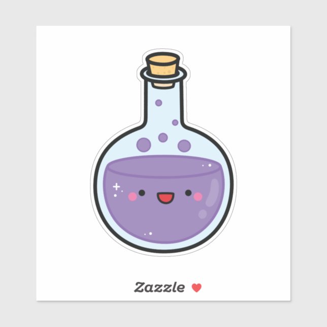 Purple Potion Bottle for Halloween (Sheet)