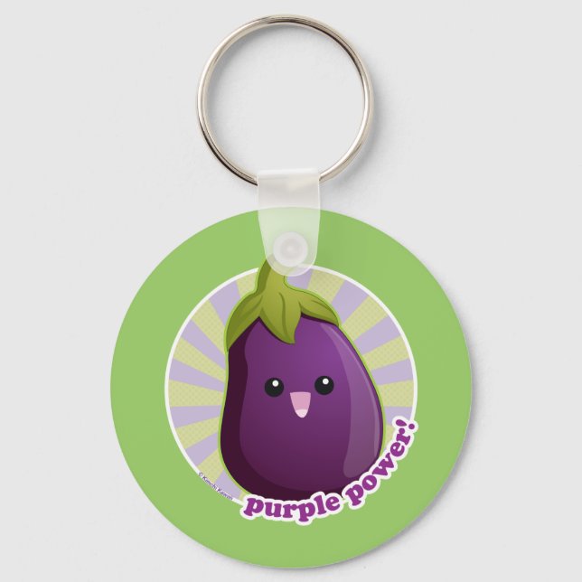 Purple Power! Keychain (Front)