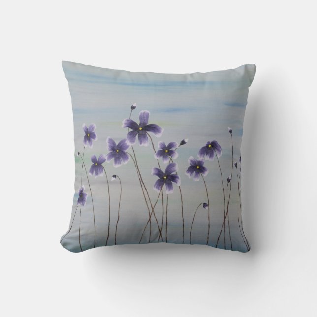 Purple Power Throw Pillow (Front)