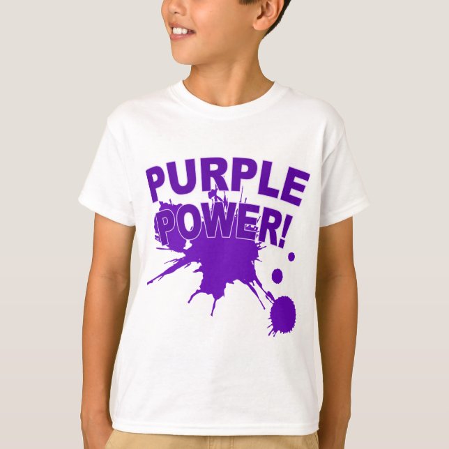 Purple Power with a Big Splat of Paint T-Shirt (Front)