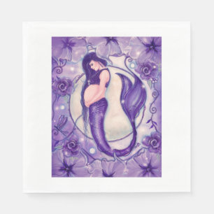 Purple pregnancy mermaid by Renee Napkin