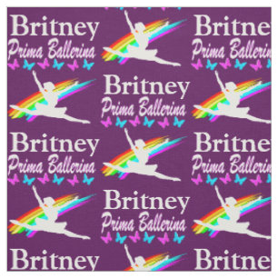 PURPLE PRIMA BALLERINA PERSONALIZED FABRIC