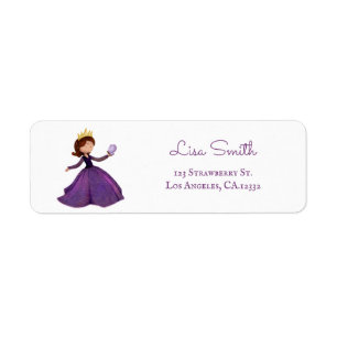 Purple Princess Butterfly Return Address