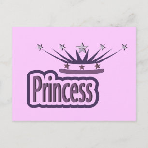 Purple Princess Crown Postcard