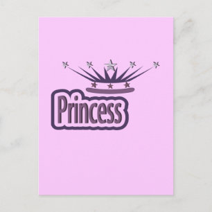 Purple Princess Crown Postcard