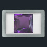 Purple Princess cut Amethyst Gemstone  Belt Buckle<br><div class="desc">Purple Princess cut Amethyst Gemstone Belt Buckle</div>
