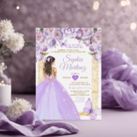 Purple Princess Dresses Lavender Floral Mis Quince